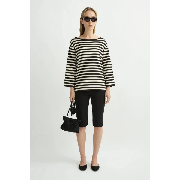 Posse Darcy Long Sleeve Top – sustainable Tops in Black from Australian designer at Coveti.