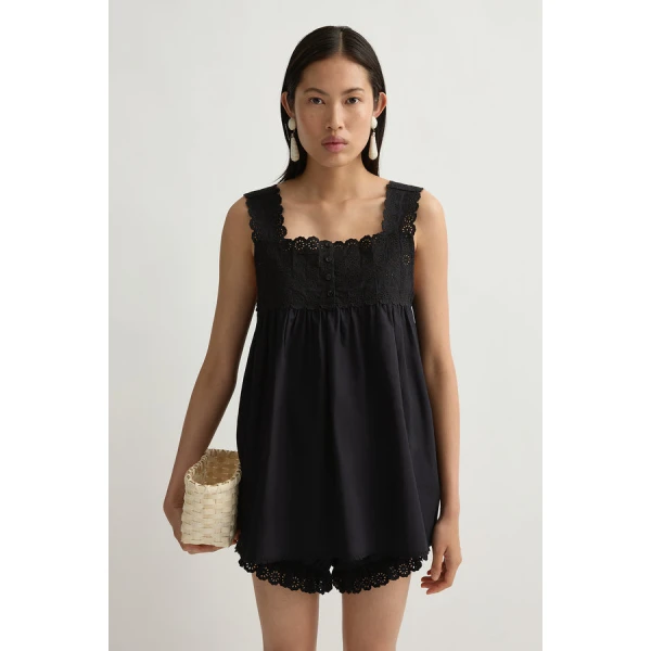 Posse Ezra Tunic – sustainable Dresses in Black from Australian designer at Coveti.