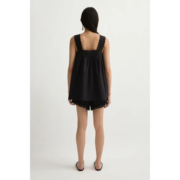 Posse Ezra Tunic – sustainable Dresses in Black from Australian designer at Coveti.