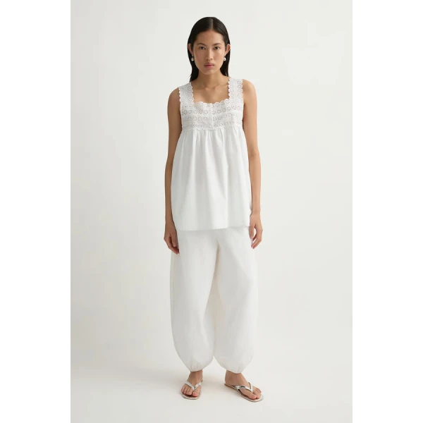 Posse Ezra Tunic – sustainable Dresses in White from Australian designer at Coveti.