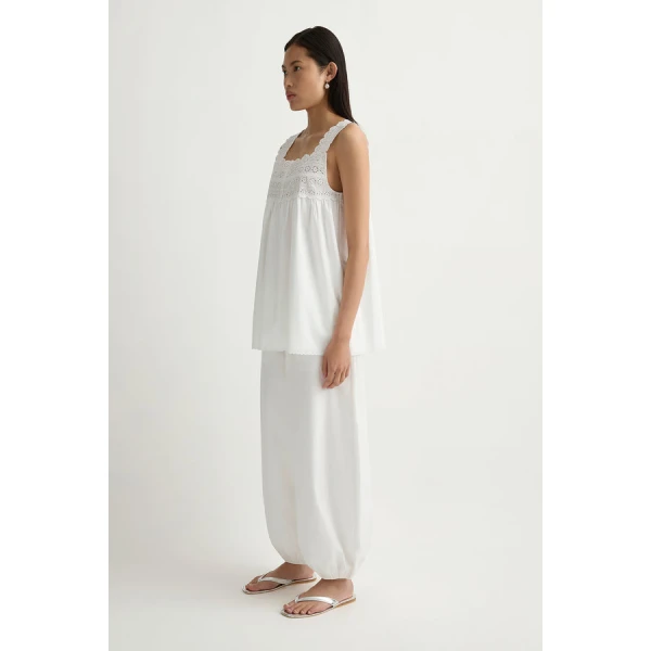 Posse Ezra Tunic – sustainable Dresses in White from Australian designer at Coveti.