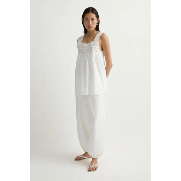 Posse Ezra Tunic – sustainable Dresses in White from Australian designer at Coveti.