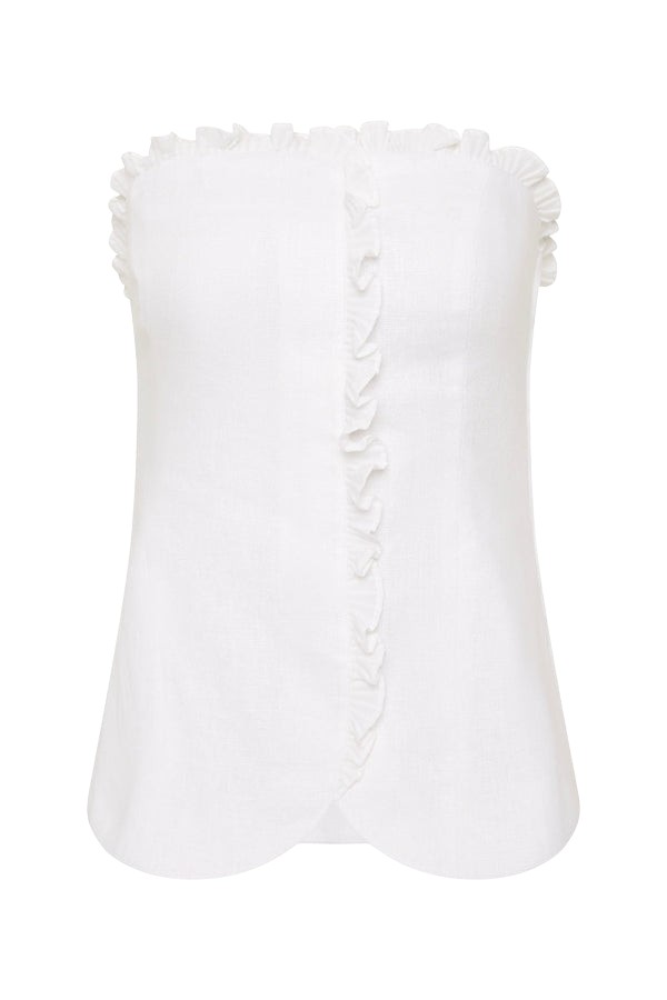 posse-Florence-Strapless-Top-Tops-White-coveti70173_nobg Florence Strapless Top - Image 1