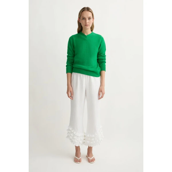Posse Freddie Jumper – sustainable Knitwear in Green from Australian designer at Coveti.