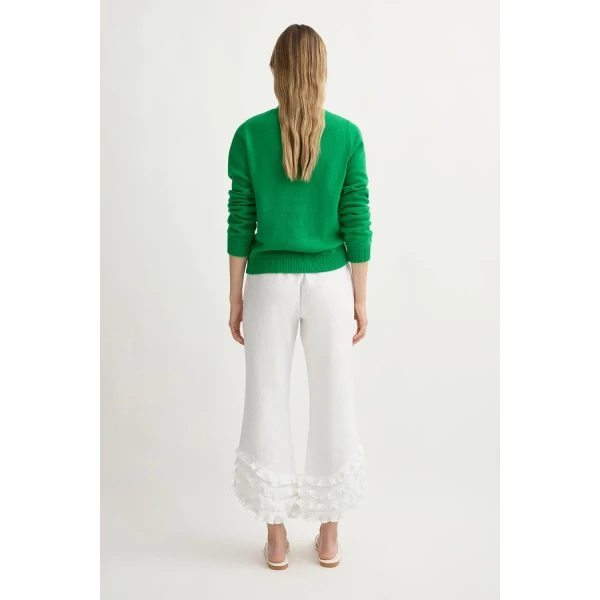 Posse Freddie Jumper – sustainable Knitwear in Green from Australian designer at Coveti.