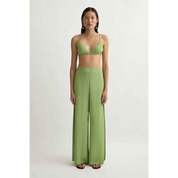 Posse Jane Trousers – sustainable Pants in Green from Australian designer at Coveti.