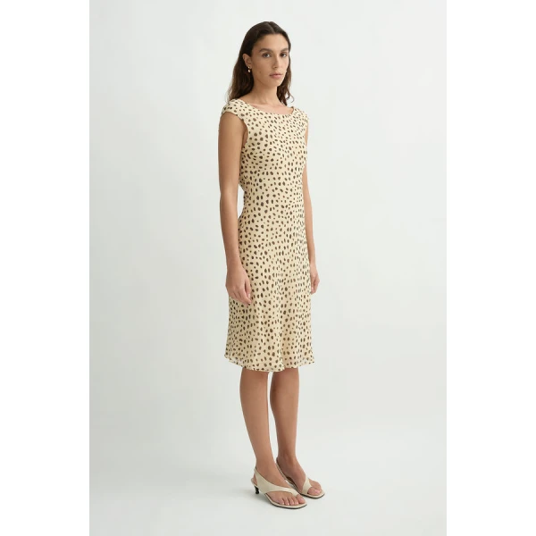 Posse Leo Dress – sustainable Dresses in Beige from Australian designer at Coveti.
