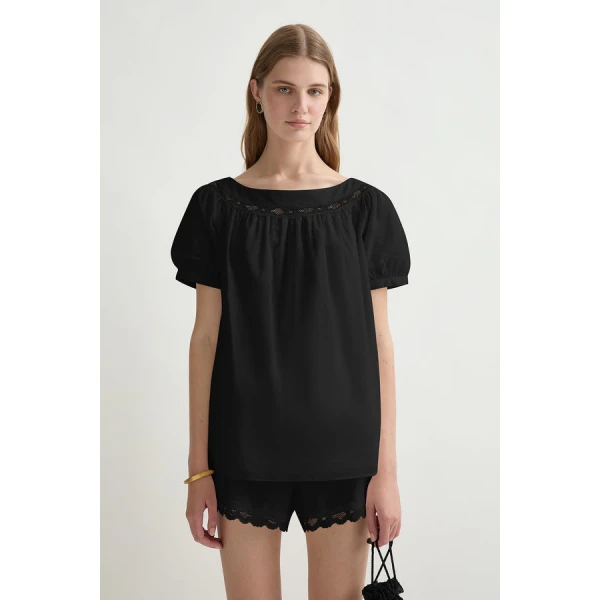 Posse Marilyn Blouse – sustainable Tops in Black from Australian designer at Coveti.