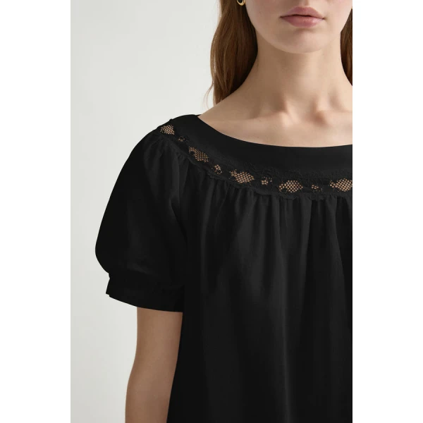 Posse Marilyn Blouse – sustainable Tops in Black from Australian designer at Coveti.