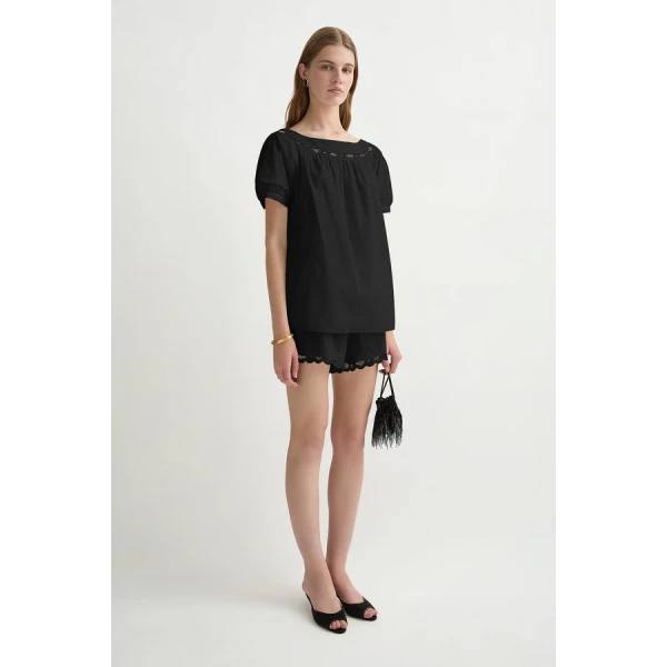 Posse Marilyn Blouse – sustainable Tops in Black from Australian designer at Coveti.