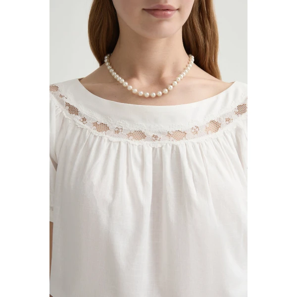 Posse Marilyn Blouse – sustainable Tops in White from Australian designer at Coveti.