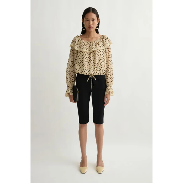 Posse Priscilla Blouse – sustainable Tops in Beige from Australian designer at Coveti.