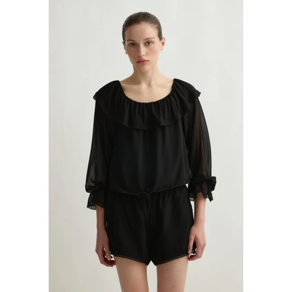 Posse Priscilla Blouse – sustainable Tops in Black from Australian designer at Coveti.