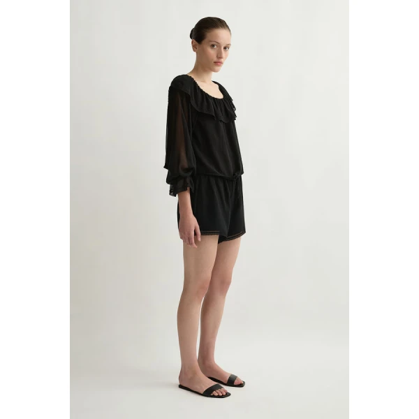 Posse Priscilla Blouse – sustainable Tops in Black from Australian designer at Coveti.