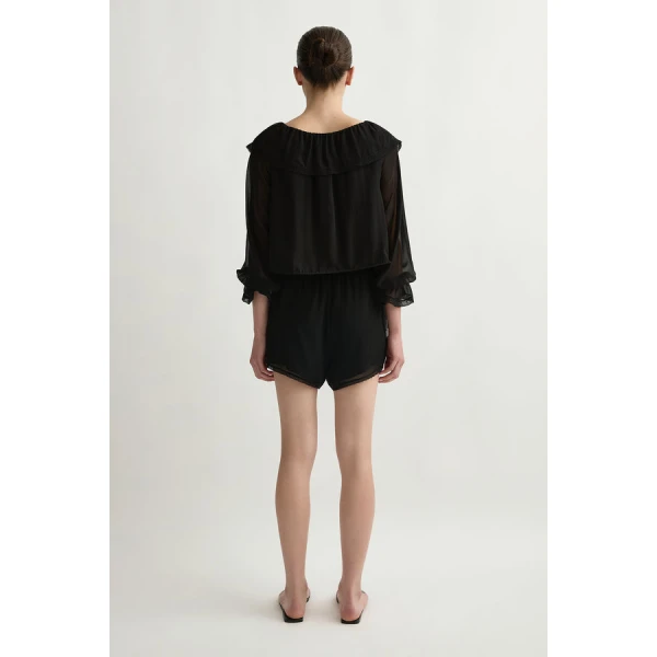 Posse Priscilla Blouse – sustainable Tops in Black from Australian designer at Coveti.
