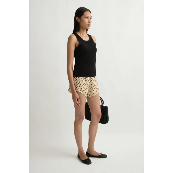 Posse Priscilla Short – sustainable Shorts in Beige from Australian designer at Coveti.