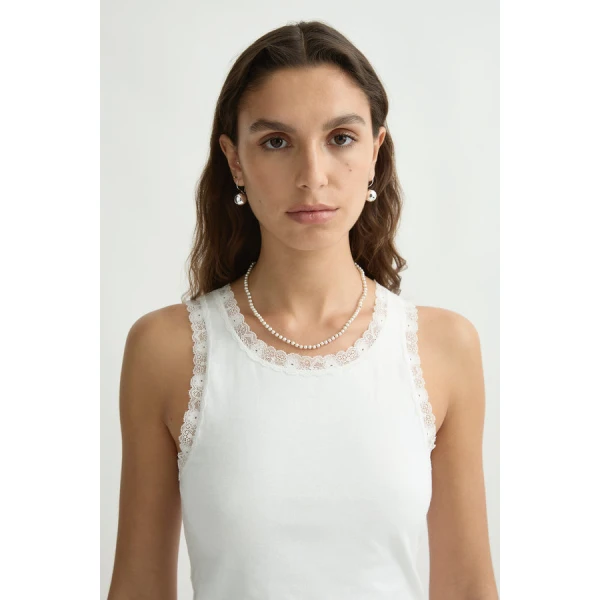 Posse Roberta Tank – sustainable Tops in White from Australian designer at Coveti.