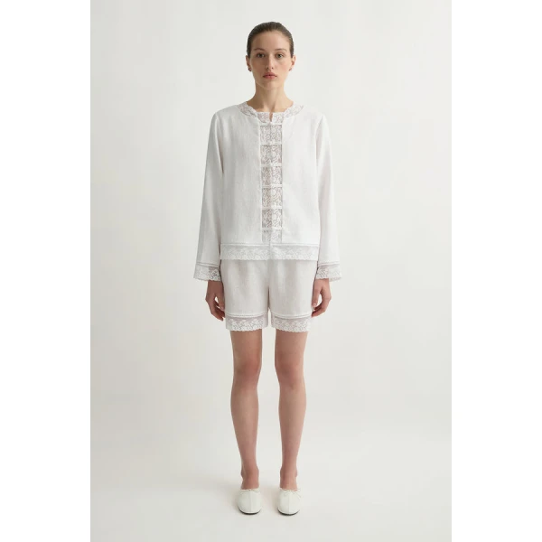 Posse Veronica Blouse – sustainable Tops in White from Australian designer at Coveti.
