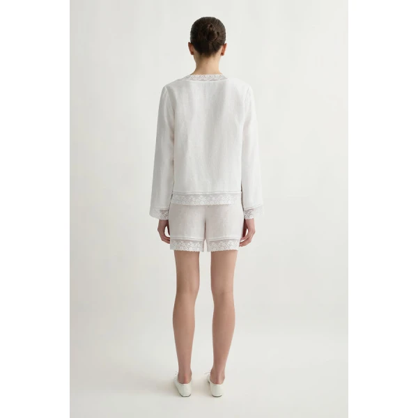 Posse Veronica Blouse – sustainable Tops in White from Australian designer at Coveti.