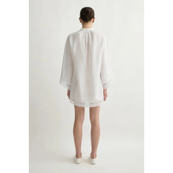 Posse Veronica Kaftan – sustainable Dresses in White from Australian designer at Coveti.