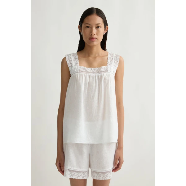 Posse Veronica Top – sustainable Tops in White from Australian designer at Coveti.