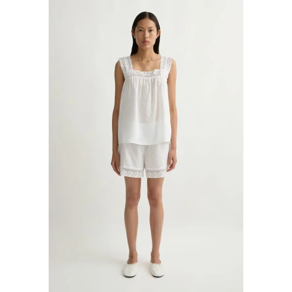 Posse Veronica Top – sustainable Tops in White from Australian designer at Coveti.