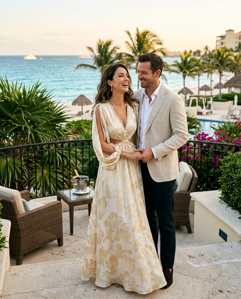 Gemma Deeks Style Guide: Resort chic Anniversary in Cancun Summer 2026
