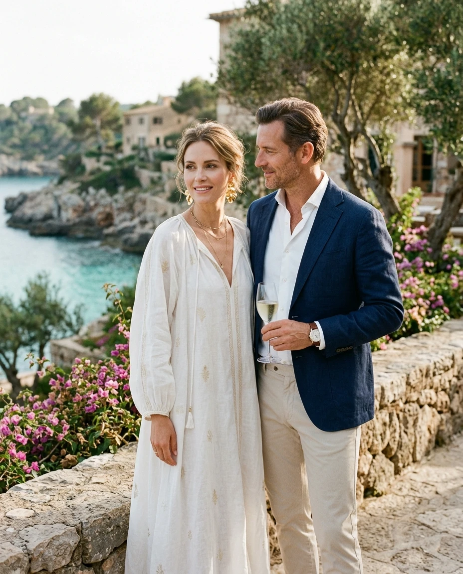 Gemma Deeks Style Guide: Resort chic Anniversary in Majorca Summer 2026