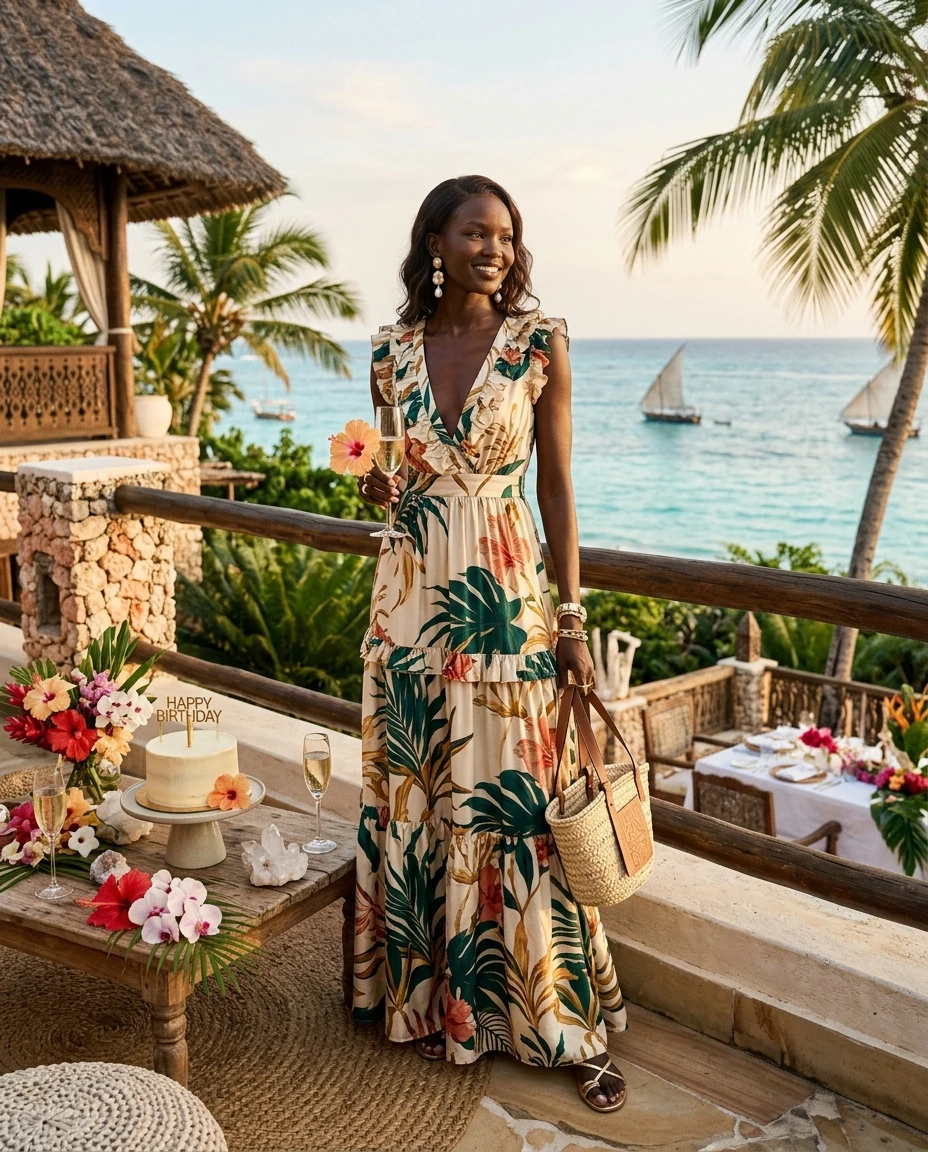 Gemma Deeks Style Guide: Resort chic Birthday in Zanzibar Summer 2026