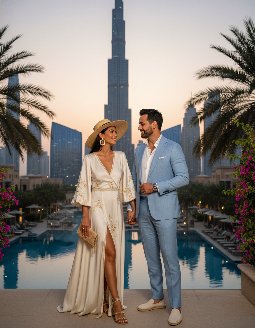 Gemma Deeks Style Guide: Resort chic Date night in Dubai Summer 2026