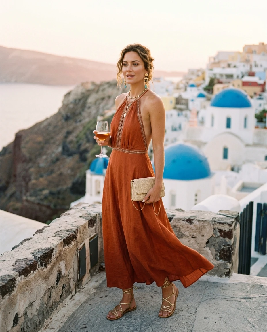 Gemma Deeks Style Guide: Resort chic Date night in Greece Summer 2026