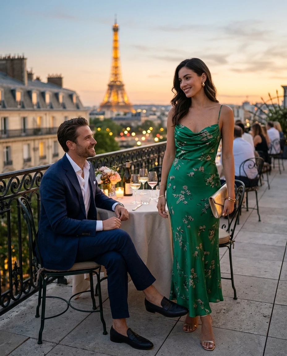 Gemma Deeks Style Guide: Resort chic Date night in Paris Summer 2026