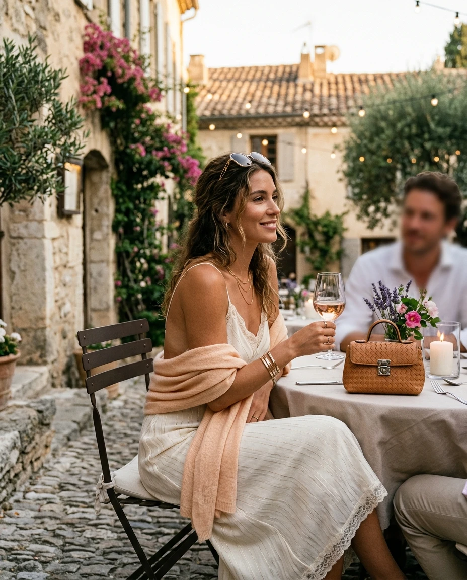 Gemma Deeks Style Guide: Resort chic Date night in Provence France Summer 2026