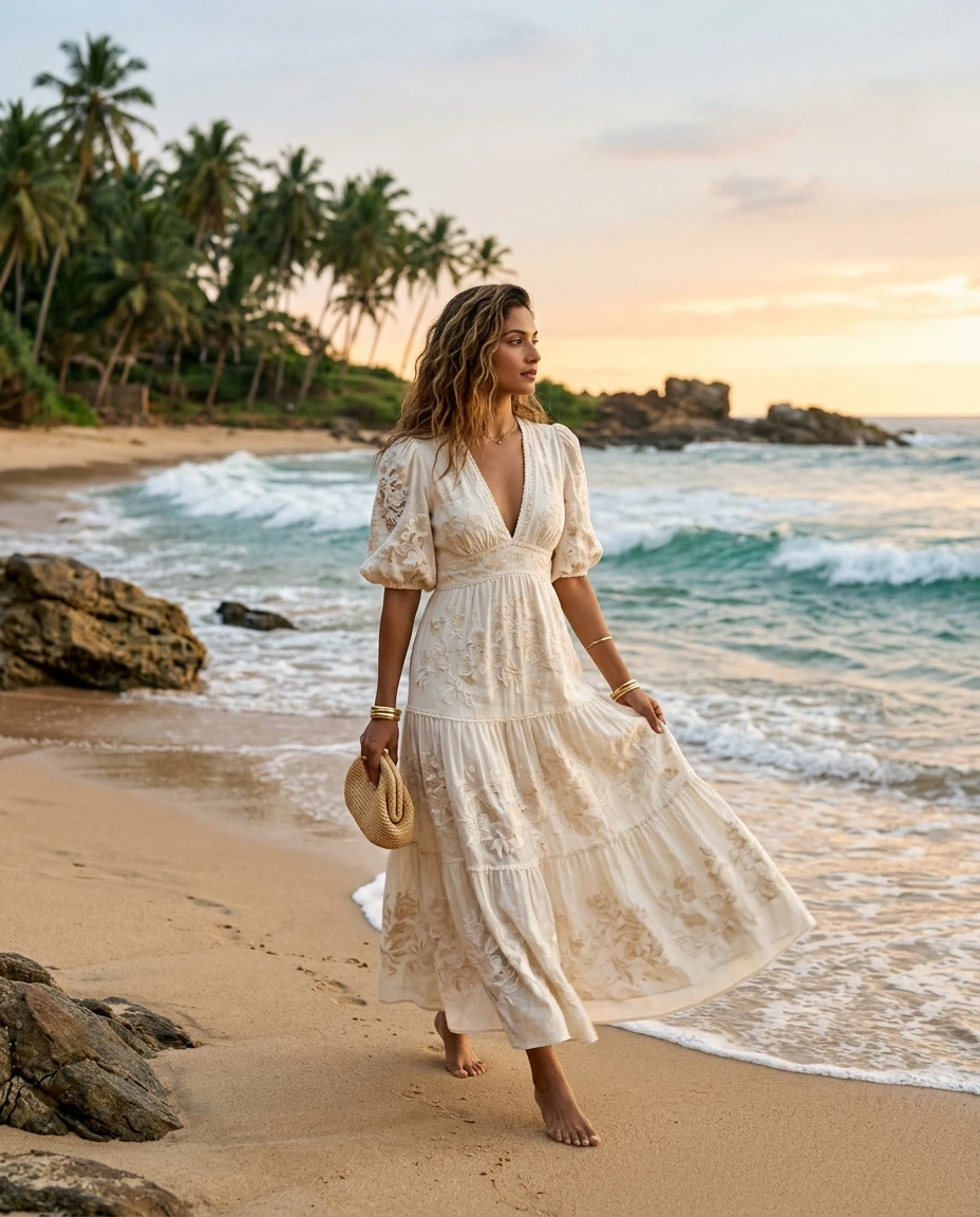 Gemma Deeks Style Guide: Resort chic Designer Summer Dresses in Sri Lanka Summer 2026