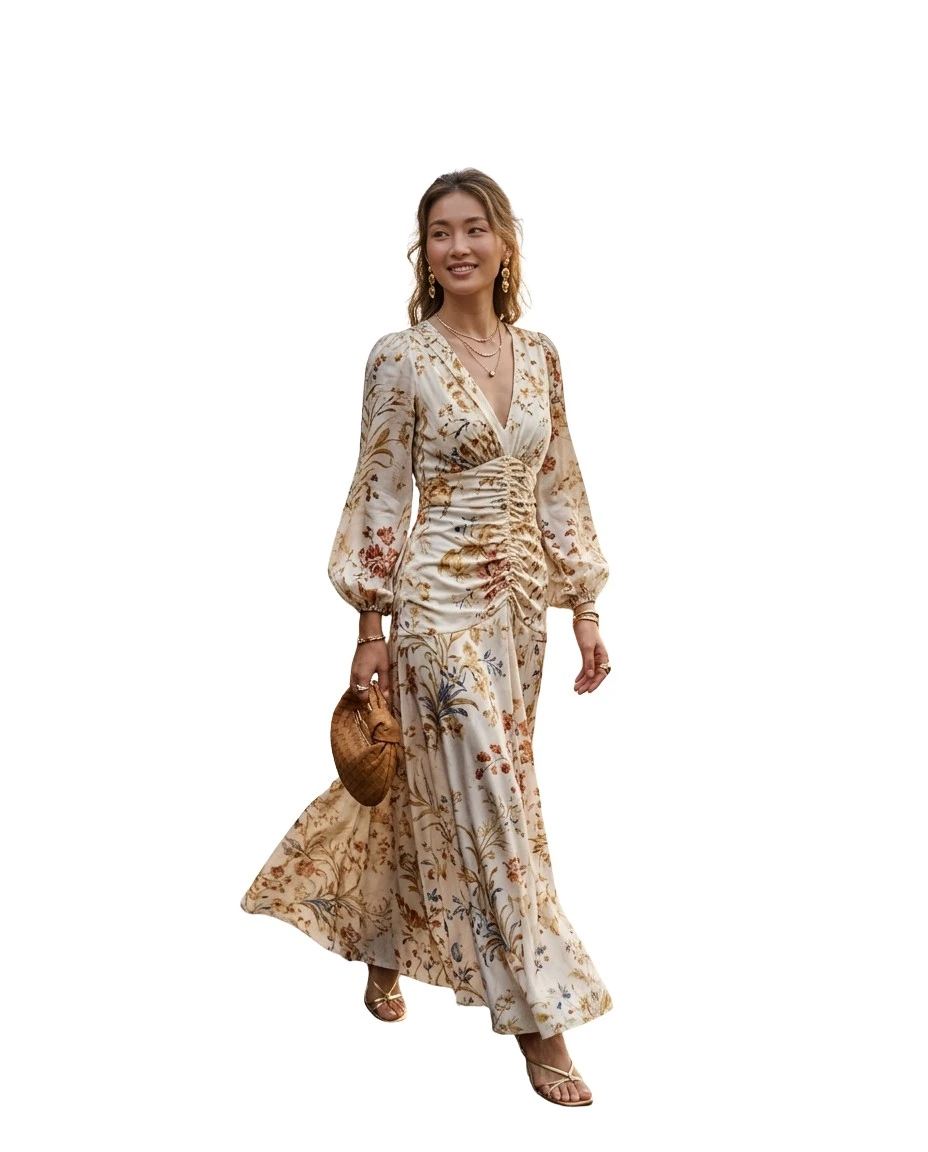 Gemma Deeks Style Guide: Resort chic dinner outfit in Thailand Summer 2026