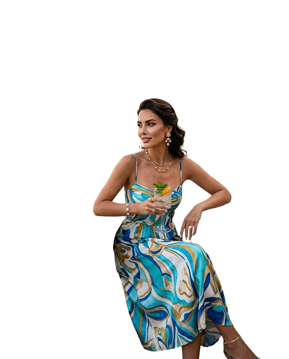 Gemma Deeks Style Guide: Resort chic dinner outfit in Turkey Summer 2026