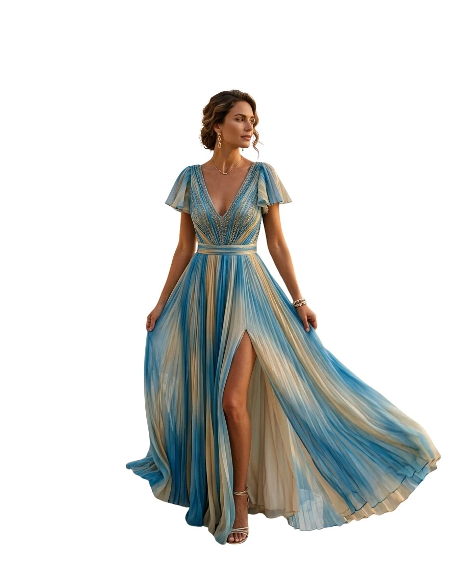 Gemma Deeks Style Guide: Resort chic gala gown in Crete Summer 2026