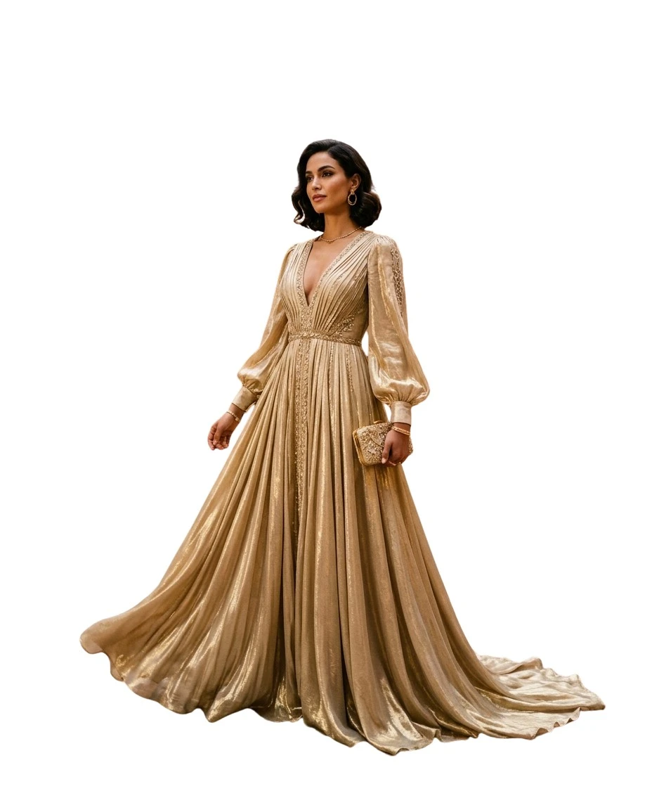 Gemma Deeks Style Guide: Resort chic gala gown in Marrakech Summer 2026