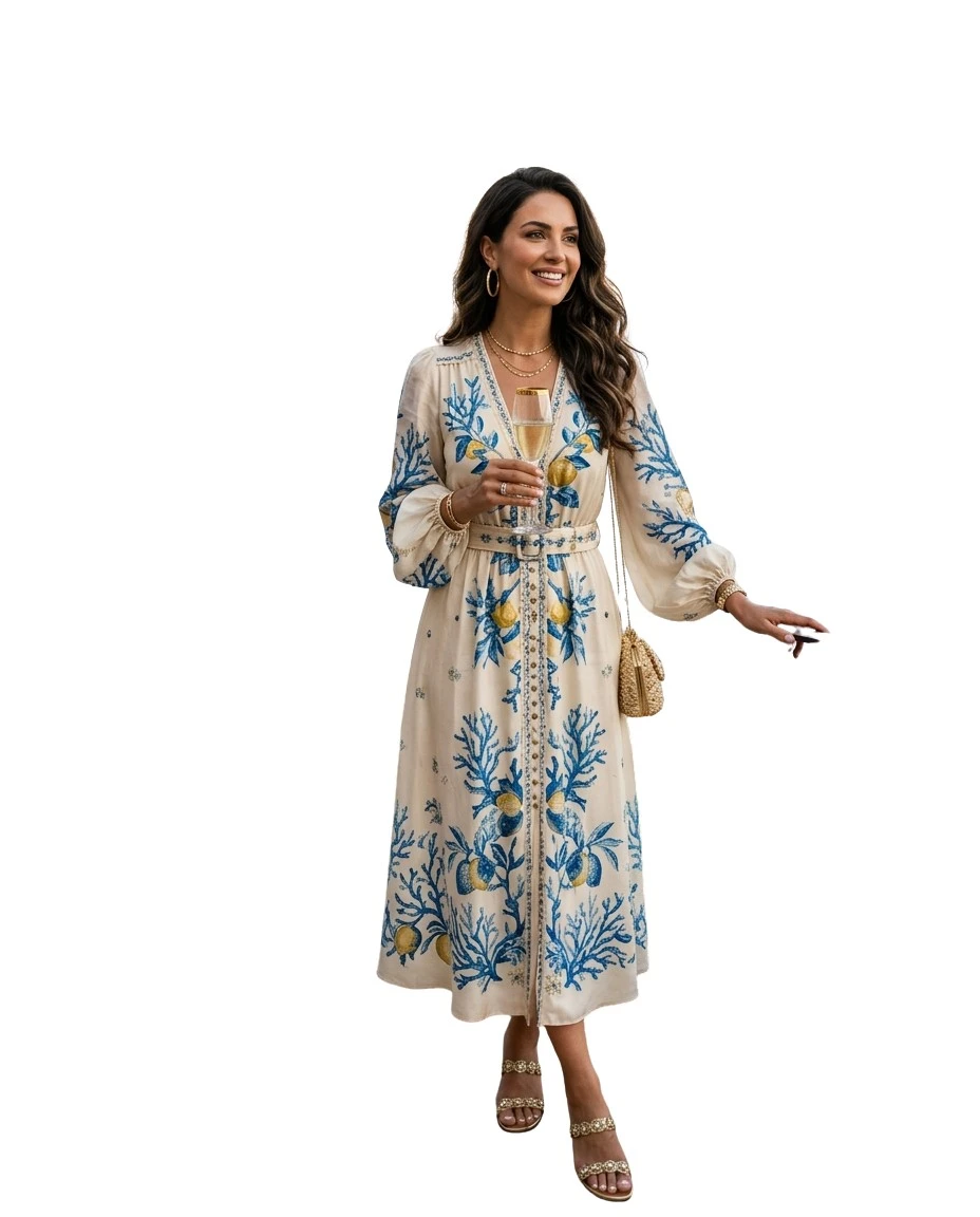 Gemma Deeks Style Guide: Resort chic Holiday parties in Amalfi Coast Summer 2026