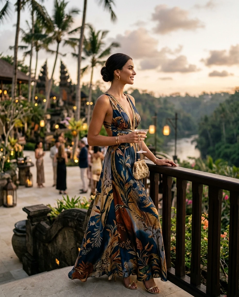 Gemma Deeks Style Guide: Resort chic Holiday parties in Bali Summer 2026