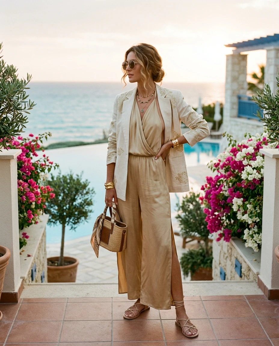 Gemma Deeks Style Guide: Resort chic Holiday parties in Cyprus Summer 2026