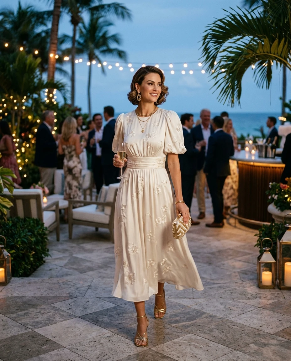 Gemma Deeks Style Guide: Resort chic Holiday parties in Florida Summer 2026