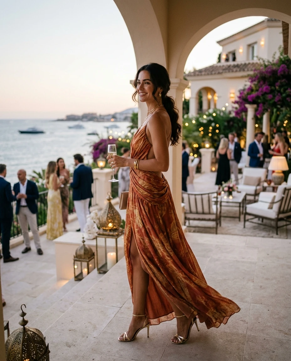 Gemma Deeks Style Guide: Resort chic Holiday parties in Marbella Summer 2026
