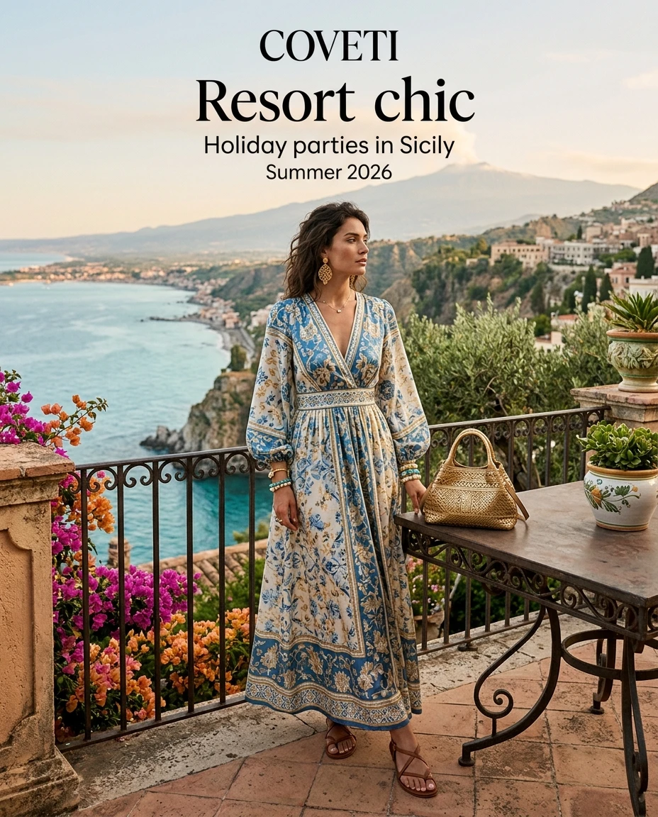 Gemma Deeks Style Guide: Resort chic Holiday parties in Sicily Summer 2026