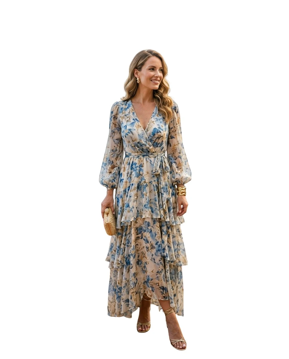 Gemma Deeks Style Guide: Resort chic wedding guest dress in Amalfi Coast Summer 2026