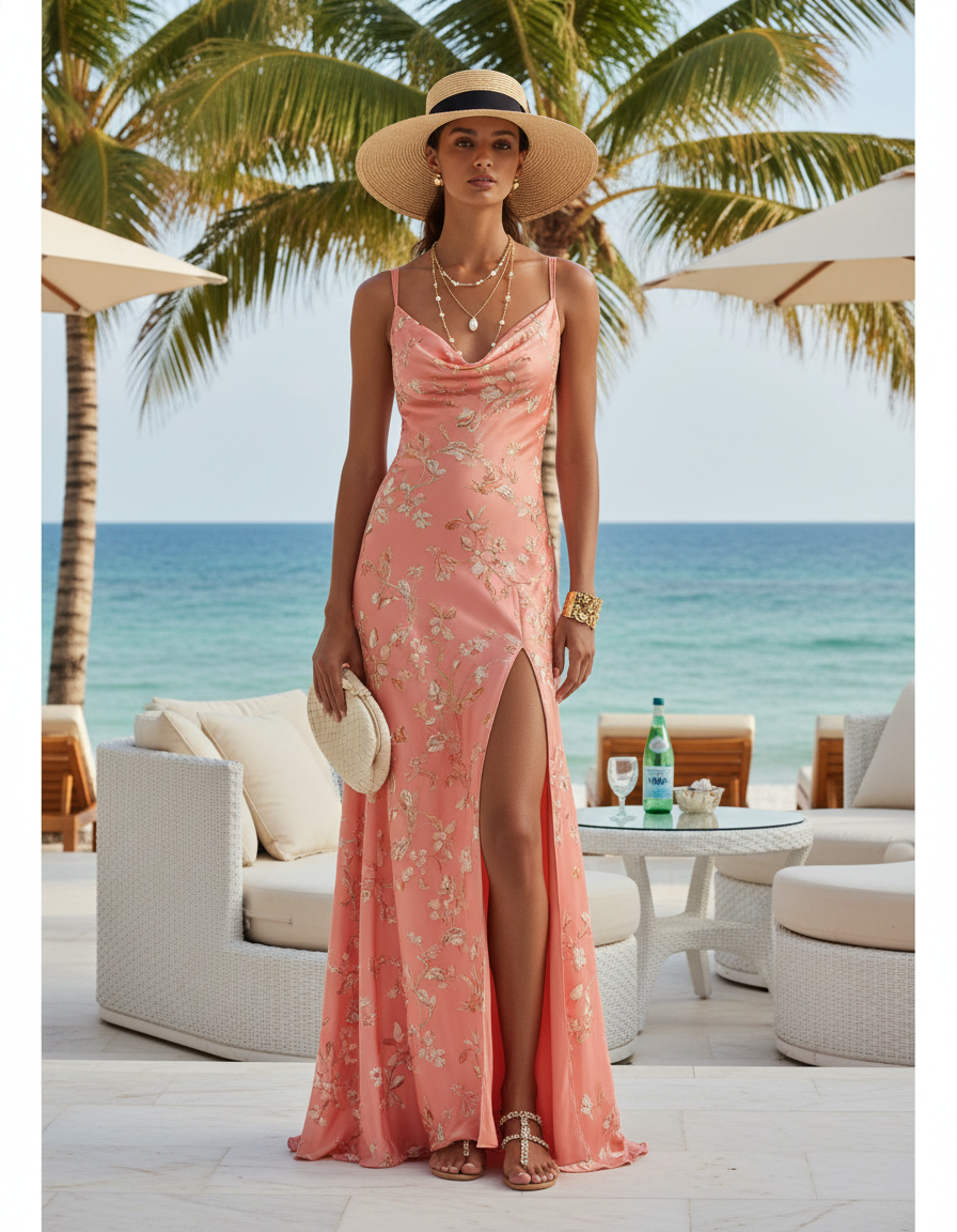 Gemma Deeks Style Guide: Resort chic wedding guest dress in Kenya Summer 2026