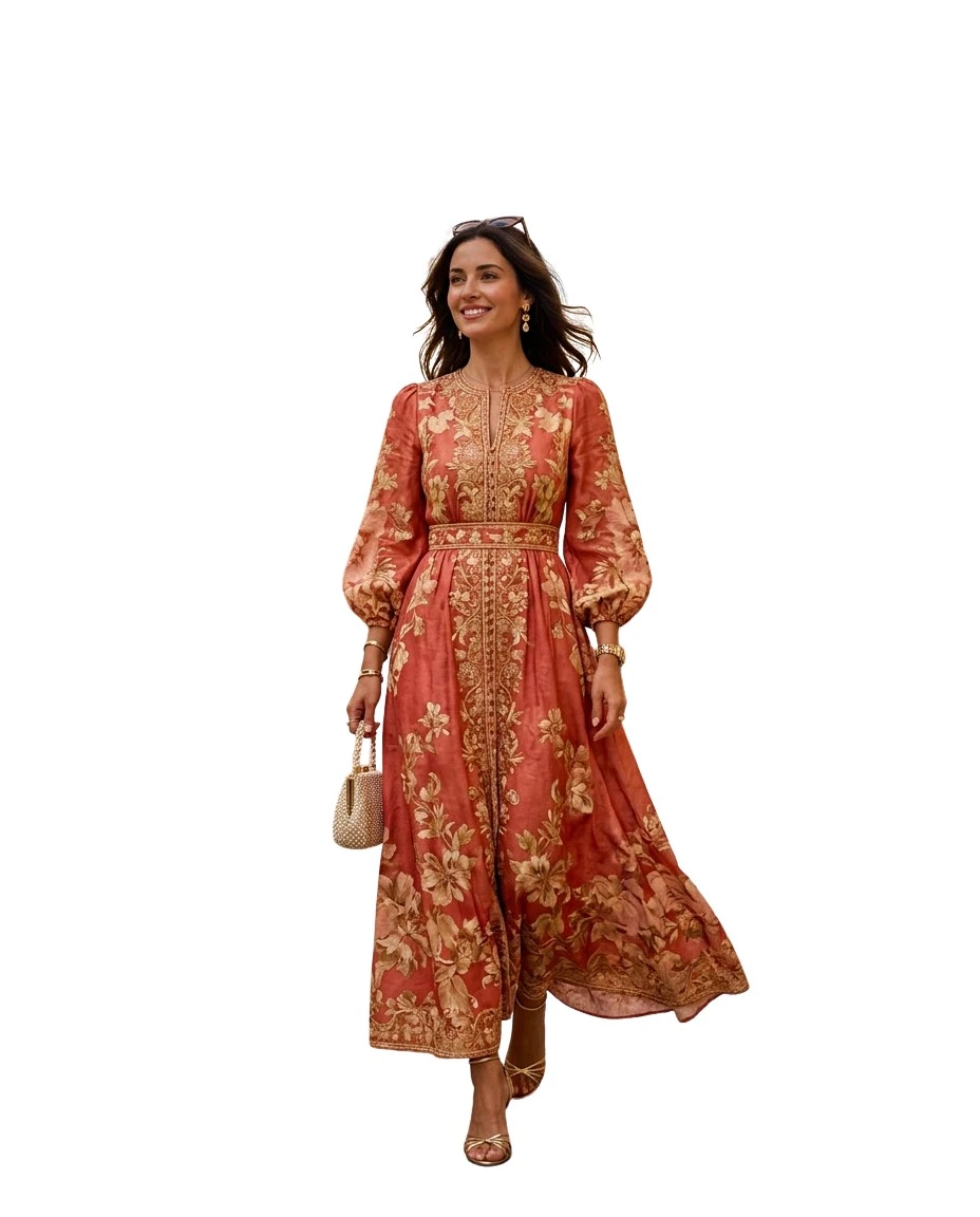 Gemma Deeks Style Guide: Resort chic wedding guest dress in Malta Summer 2026