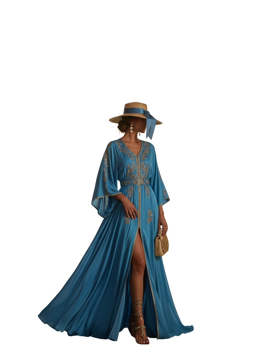 Gemma Deeks Style Guide: Resort chic wedding guest dress in Moroco Summer 2026