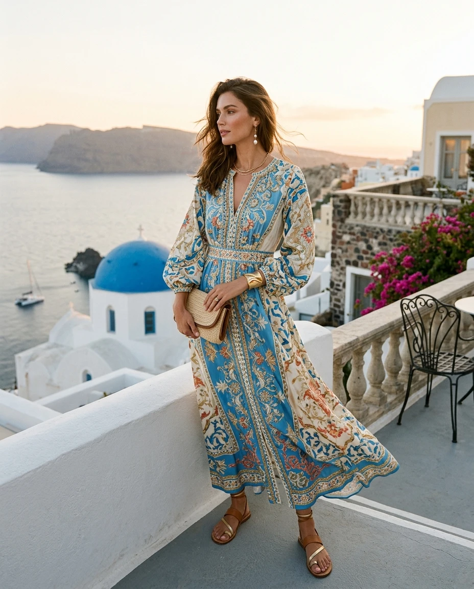 Gemma Deeks Style Guide: Resort Wear Anniversary in Greece Summer 2026