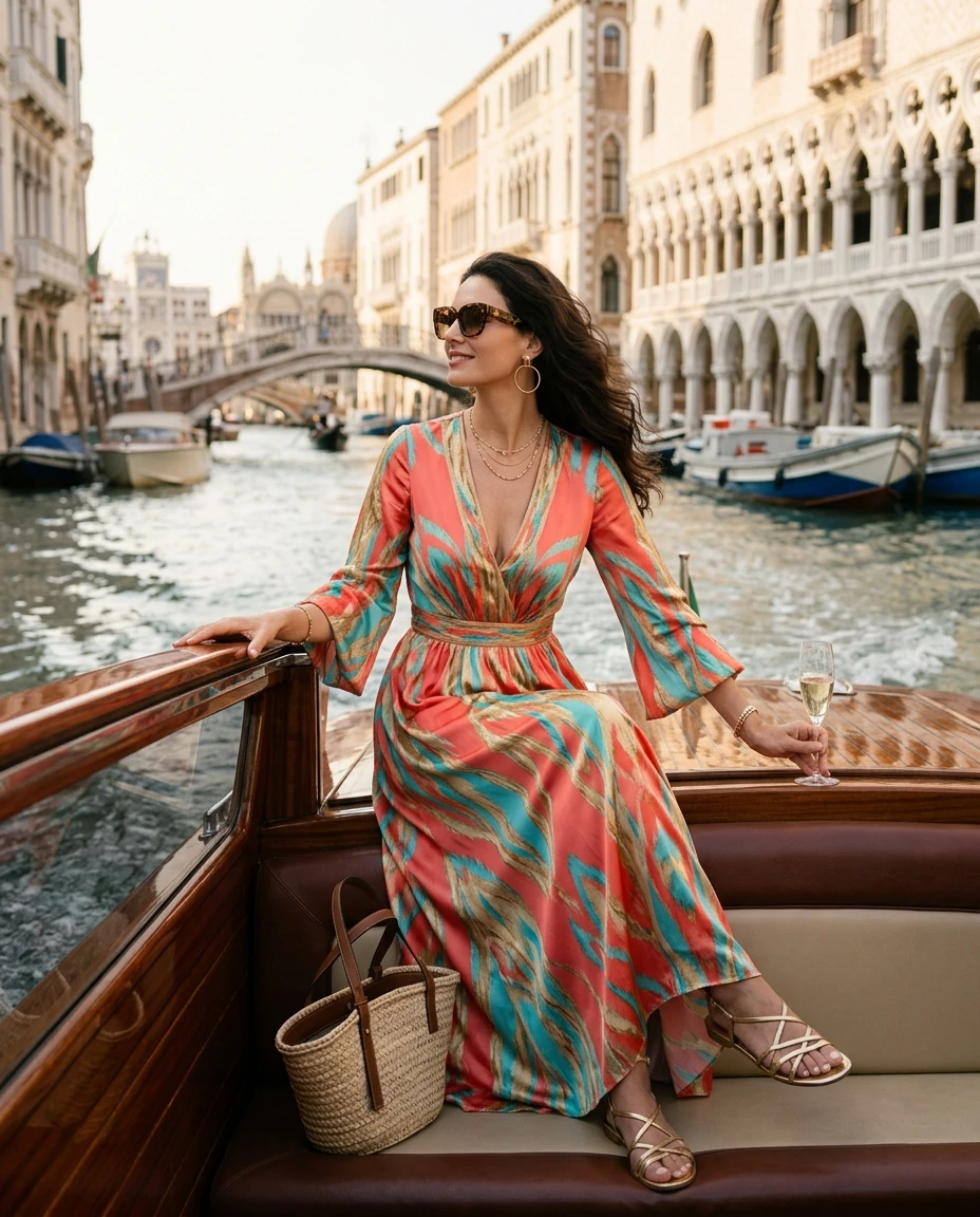 Gemma Deeks Style Guide: Resort Wear Anniversary in Venice Summer 2026